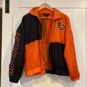 Racing inspired windbreaker jacket